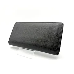 【 箱付／美品 】LOUIS VUITTON　ルイヴィトン　タイガ　ポルトフォイユブラザ　レザー　ブラック