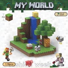 マイワールド マインクラフト レゴ マグネットキューブウォーターフォール山の洞窟