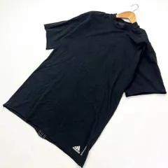 アディダス ☆ adidas デザイン スリーライン 半袖 Tシャツ L ブラック スポーツ ランニング サッカー トレーニング アウトドア■BA202
