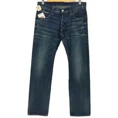 美品　T.M.T.　パッチワーク　ダメージ加工　ペイント　赤耳　デニム　ジーンズ 美品T.M.T.パッチワークダメージ加工ペイント赤耳デニムジーンズ