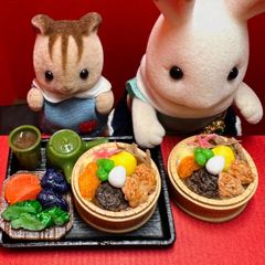505 釜めし弁当⭐️ドールハウス　リカちゃん　バービー　シルバニア　樹脂粘土　ねんどろいど　ブライス　フィギュア　ミニチュア　フェイクフード