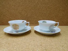 深川製磁 寿赤絵 ペア椀皿 中古 囗T巛