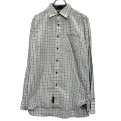 TOMMY HILFIGER 長袖 チェック シャツ トミーヒルフィガー S ホワイト ブラック マルチカラー ポケット付き 古着卸 アメリカ仕入 a610-6350