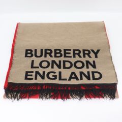 美品 BURBERRY LOVE リバーシブル ノバチェック カシミヤ マフラー