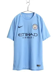 【お得なクーポン配布中!】 ナイキ マンチェスターシティ サッカー ユニフォーム メンズ M 正規品 プレミアリーグ 17 18 モデル オフィシャル 当時物 レプリカ Tシャツ
