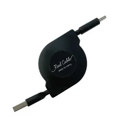 【 新品 未開封 】   オズマ 巻取式USB-A to Type-Cケーブル 90cm ブラック ［Quick Charge対応］ UDR-3C01K 未使用 送料無料