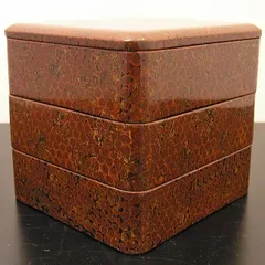 【超希少品】 津軽塗 （ラメ入り）　唐塗　提重　三段　重箱 津軽塗三段重 唐塗 [ 津軽塗 ] 弁当箱 和食器 重箱 天然木