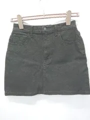 ◇ Θ 未使用 SLY スライ デニム ミニ丈 台形 スカート サイズ2 ブラック系 レディース E  【1507010003964】