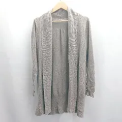 ◇ ⊂ UNITED ARROWS 長袖 カーディガン サイズ表記なし グレージュ系 レディース E  【1503310009767】
