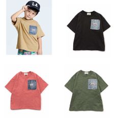 新品　F.O.KIDS（エフ･オー･キッズ）デニムポケットTシャツ　80㎝　90㎝　Tシャツ　半袖　カーキ　ベージュ　ネイビー　ベビー