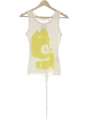 HELMUT LANG ヘルムート ラング 2003SS 初期 バックジップ プリントタンクトップ ホワイト 38のサムネイル