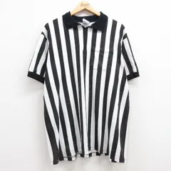 XL/古着 マジェスティック 半袖 ハーフジップ ポロ シャツ メンズ 90s 大きいサイズ 白他 ホワイト ストライプ spe 25jul09 中古 トップスのサムネイル