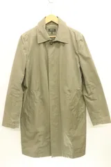 【中古】 A.P.C. メンズロングコート S ステンカラーコート A.P.C. S カーキ 無地