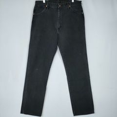 90s アメリカ製 ラングラー ブラックデニム WRANGLER 13MWZWK ジーンズ 36インチ 86cm