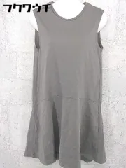 ◇ ADAM ET ROPE アダムエロペ ノースリーブ 膝丈 ワンピース サイズ38 グレー系 レディース 【中古】 【1002801358761】