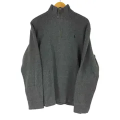 ポロバイラルフローレン Polo by RALPH LAUREN スモールポニー刺繍 ハーフジップスウェット メンズ import：L 