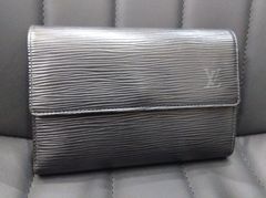 ★2043  LOUISVUITTON ルイヴィトン エピ ポルトトレゾール エテュイ パピエ 三つ折り 財布 M63712