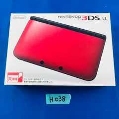 ◇H038【通電OK 完品 美品】ニンテンドー ３DSLL レッド×ブラック 任天堂 Nintendo 携帯型ゲーム機 第7世代 本体 取扱説明書 箱あり