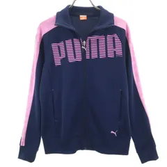 PUMA プーマ トラックジャケット L ネイビー ジャージ レディース 古着