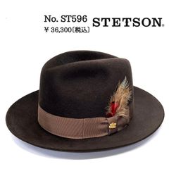 STETSON ST596  インポート  クリスマス  紳士 高級帽子 クリスマス  帽子 中折 ナカオレ ハット