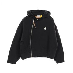 モンクレール MONCLER ダウンジャケット MONCLER GENIUS 8 PALM ANGELS DOWN HOODIE 8N00004 ブラック ナイロン ダウン ジャケット メンズ Used A