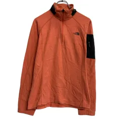 THE NORTH FACE フリースジャケット レディース L ピンク系 ノースフェイス ハーフジップ ラグラン ロゴ 古着卸 アメリカ仕入 a703-5195