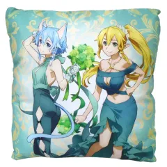 【中古】クッション・抱き枕・本体(キャラクター) シノン＆リーファ クッション 「一番くじ ソードアート・オンライン～10周年記念パーティ!～」 E賞