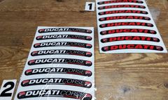 ドゥカティ　DUCATI　ホイールステッカー　8pセット　ワンセットお選び下さい