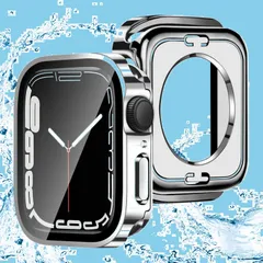 【在庫処分】【2024改良モデル】ANYOI 対応 アップルウォッチSE2/SE/6/5/4 カバー 44mm 対応 Apple Watch SE2/SE/6/5/4 44mm ケース 防水360ど度 ボタン付き 3D直角エッジデザイン メッキ加工 Apple