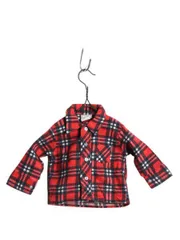 【お得なクーポン配布中!】 Lightning Bug チェック プリント フランネル シャツ キッズ ベビー ボーイズ 60cm 程/ 古着 赤ちゃん 新生児 長袖シャツ ネルシャツ ネル