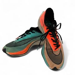 NIKE ZOOM X VAPORFLY 27cm CD4553-300 ランニング シューズ 靴 オレンジ クリアブルー ナイキ 中古 C10039083