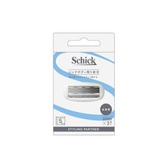 シック Schick ボディ用5枚刃 替刃(3コ入) 髭剃り カミソリ