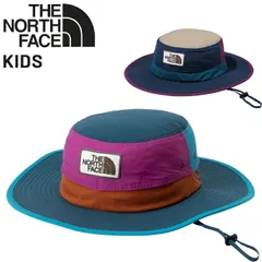 送料無料 ノースフェイス キッズ 帽子 子供用 THE NORTH FACE グランドホライズンハット 子ども ジュニア UVカット はっ水 アウトドア アクセサリー ぼうし キャンプ 林間学校 遠足 普段使い こども 男の子 女の子 ハット帽 カラフル ブラ