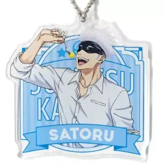 【中古】雑貨 五条悟 アクリルキーホルダー カフェver. 「呪術廻戦×セガ プライズキャンペーン」 UFOキャッチャープレイ特典 第2弾