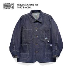 UNION HERCULES MADE ユニオン ヘラクレス メイド HE251L01 CHORE JKT チョア ジャケット 1950年代 復刻モデル VINTAGE デニム ワーク 10NONWASH 40