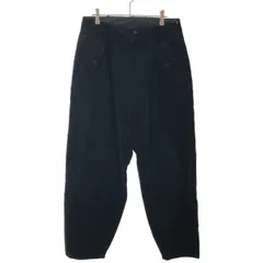 Yohji Yamamoto POUR HOMME ヨウジヤマモト プールオム コーデュロイパッチ ワイドパンツ ブラックのサムネイル