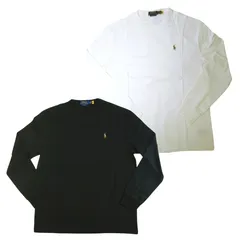 ポロラルフローレン POLO RALPH LAUREN カットソー 長袖Tシャツ ◆新品◆ CLASSIC FIT コットン クルーネック ウェア ブラック ホワイト RL-568 RL-569