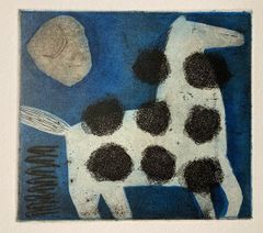 版画 斎藤清 ネコ猫 慈愛 小型版額装品 - メルカリ