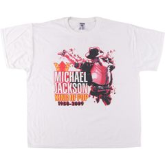古着 ジャージーズ Jerzees MICHAEL JACKSON マイケルジャクソン バンドTシャツ バンT メンズXL相当/eaa489378