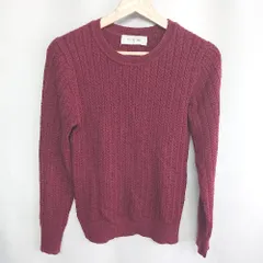 ◇ ⊇ URBAN RESEARCH lab アーバンリサーチラボ 長袖 ニット サイズFree ワインレッド系 レディース E  【1409100022971】