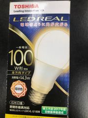 TOAHIBA　LED電球　100W型相当　14.3W　電球色　口金E26