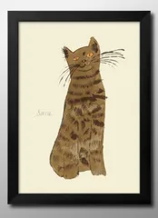 アンディ・ウォーホル、猫、超希少画集画、新品額装付、状態良好 Yahoo!オークション - アンディ・ウォーホル ネコ・cat 超希少