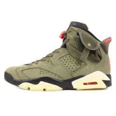 NIKE ナイキ TRAVIS SCOTT AIR JORDAN 6 RETRO SP CN1084-200 2019年 トラヴィス・スコット エアジョーダン 6 レトロ SP ミディアムオリーブ サイズ：28.5cm US10.5 スニーカー コラボ