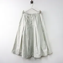 エムエイチエル MHL MARGARET HOWELL SOFT DENSE COTTON プリーツ スカート 3｜オフホワイト ボトムス【2400014581720】