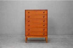 【1960' 北欧デンマーク ヴィンテージ】6段チェスト「Chest of 6 drawers」チーク材 オイル仕上げ ant474