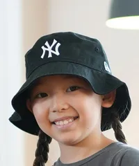 【ムラスポ公式】新品 NEW ERA ニューエラ ハット 帽子 キッズ バケットハット バケハ Kid's バケット01 ニューヨーク・ヤンキース ブラック 14325269