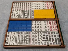 大洋科学製　麻雀牌　新品未使用　当時物 Yahoo!オークション - 大洋化学製 麻雀牌 竹目スリートン 関東