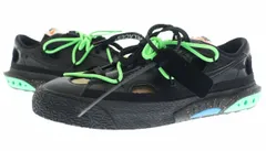 ナイキ NIKE × OFF-WHITE BLAZER LOW 77/OW BLACK AND ELECTRO GREEN 26.5cm DH7863-001 オフホワイト ブレーザー ロー ブラック エレクトログリーン ☆AA★▲■ 240923