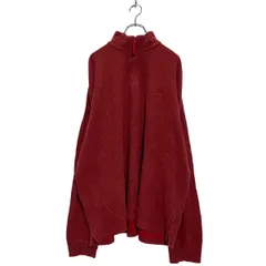 CHAPS ハーフジップ スウェット トレーナー 2XL レッド チャップス ビッグサイズ 古着卸 アメリカ仕入 a603-5978