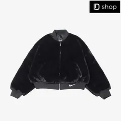 Nike ナイキ　Nike NSW Reversible Faux Fur Bomber Jacket Black - Asia ナイキ NSW ファックス ファー ボンバー ジャケット ブラック FB8693-010 S, M, L, XL size